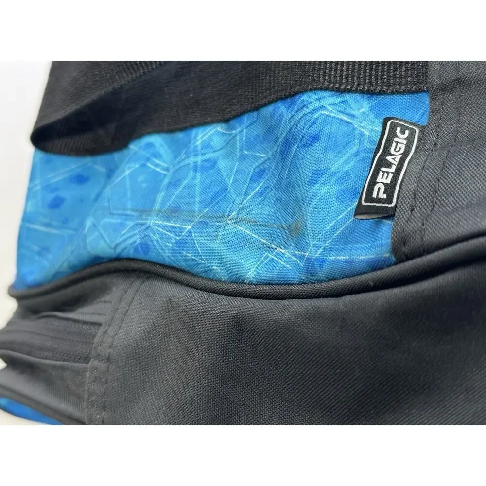Pelagic Heavy Duty Aqua Blue 50L Duffle Bag Hole